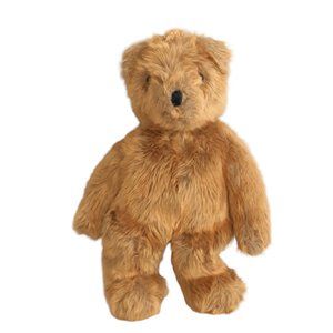 Vintage 1994 Ty Beanie Golden Brown Bear Plush Stuffed BeanBag Toy Korea 16"